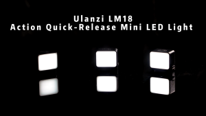 Ulanzi LM18 Mini LED Video Camera Light for DJI Osmo Action 4/3 & Pocket 3 L042GBB1