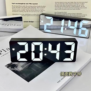 🔥จัดส่งที่รวดเร็ว🔥นาฬิกาตั้งโต๊ะ LED นาฬิกาปลุก แฟชั่น มินิมอล สไตล์เกาหลี ใช้พลังงานจาก USB และใช้พลังงานจากแบตเตอรี่