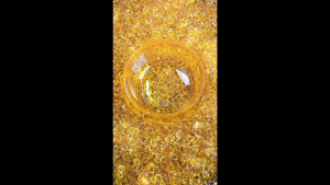 Feng shui crystal ingots glass ingots lucky charms for a prosperous business Golden Lucky Ingot