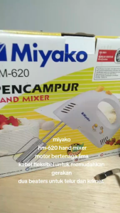 Miyako HM-620 Hand Mixer: Alat Pengaduk Adonan Mudah Digunakan