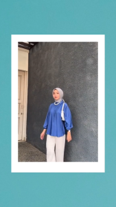 Laura Top Blouse Baju Kemeja Wanita Bahan Katun Terbaru Atasan Wanita Kasual Kekinian 2024