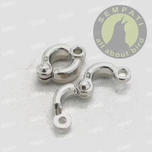 SEMPATI Ring Borgol Ring Kaki Burung 5 Mm 5mm Gelang Cincin Stainless Steel Import Training Latih Lovebird Love Bird Jalak Cockatiel Small Conure RCG5MM