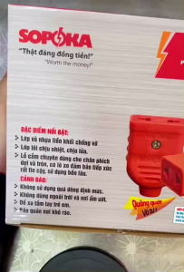 Phích nối âm siêu chịu tải phích cái chịu tải Sopoka 16A-250V Nhựa PC chống cháy