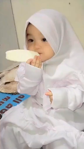 Gamis Anak Syari Manasik Haji Bahan Katon Rayon Premium Usia 4 Sampai 13 Tahun Dress Anak