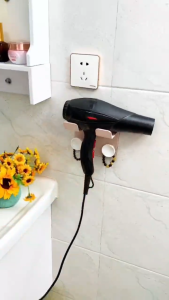 **BEST SELLING** 2024 NEW** Hair Dryer Storage Rack Blow Drier Storage Hanger Wall Mounted Hair Tool Organizer Brackets for Shelves Hairdryer Holder Hair Dryer Stand No Punching Shelf Abs 吹风机支架