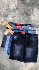 CELANA SOBEK PRIA PENDEK JEANS PREMIUM NON STRETCH DISTRO KEKINIAN