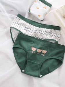 Highclas - Celana Dalam Wanita Motif korea bahan katun Karakter Kartun Lucu Pakaian Dalam Remaja CD99