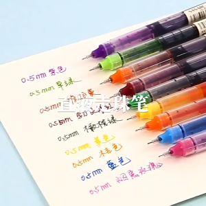 Quick-Drying Gel Pen 0.5mm Black Needle Tube Signature Pen Ballpen Blue Red Pen School Office Pen Stationery Quick-Drying Gel Pen 0.5mm