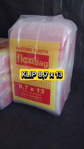 Kantong Plastik Klip 87x13 Isi 100pcs Clip Ziplock Zipper Pouch Kantong Plastik Klip Emas Obat Saus