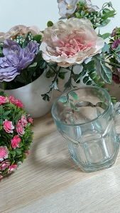 CHOBIG Gelas Kaca 150ml Bening Mug Cangkir Motif Gelas Teh Kopi Glass K25