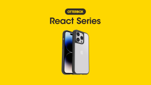 OtterBox Ultra Thin Case for iPhone 15 Pro Max / 15 Pro / 15 Plus/14 Plus | React Black Crystal Clear Case | Authentic & Original