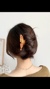 F4 Jepit Rambut Sanggul Tusuk Konde JUMBO Chinese Style Acetate Butterfly U-Shaped Hair Fork TSAB007