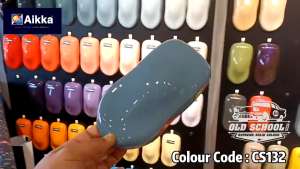 2K Paint  AIKKA CS132 Stealth Gray OLD SCHOOL SERIES Car Motor Paint DIY Aerosol Spray Bottle Cat Bancuh Kereta 车漆