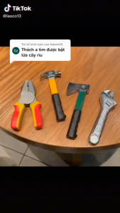 HỘP QUẸT BẬT LỬA MÔ HÌNH CÂY RÌU ĐỘC LẠ