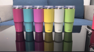 WATERSY Insulated Stainless Steel Tumbler 900ML with Straw - Double Walled Vacuum Flask for Hot & Cold Beverages Office/Home