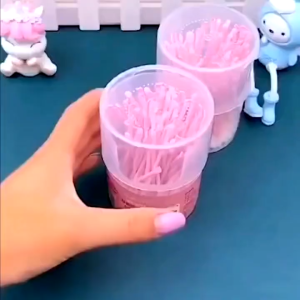 MBH Cotton Bud 2in1 Korek Kuping Super Lembut Isi 100 PCS Pembersih Telinga 2 Sisi Untuk Dewasa Dan Anak