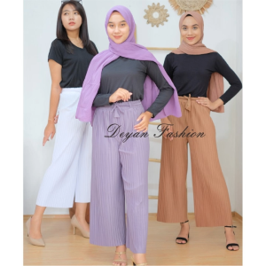 Culottes Women Pants Plisket - Stylish & Comfortable for Every Occasion - Stylish & Comfortable