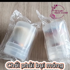 Chổi phủi bụi nail hoa hồng cọ phủi bụi nail chuyên dụng lông dày mềm mịn – D054