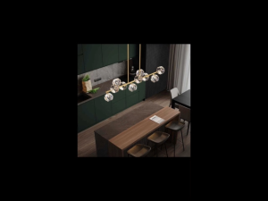 Modern Elegant Magic Bean Chandelier Crystal Pendant Lamp for Dining Room Living Room Kitche Restaurant