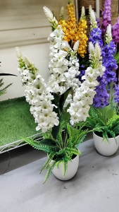 LWDECOR Bunga Hiasan dalam Rumah ARTIFICIAL HYACINTH Flower Bunga Hiasan rumah Bunga Hiasan Meja bunga kecil hiasan murah