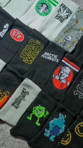 Kaos Kaki Oldschool Motif Skate Merk Panjang Premium - Hosela Project