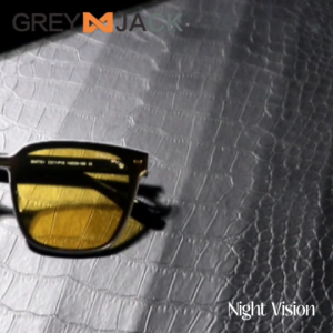 Grey Jack Kacamata Night Drive Vision Anti UV Berkendara Malam Bahan Alumunium Fashion Pria Wanita Ringan Fashionable 7701
