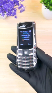 SERVO V5 PRO โลหะหรูหราโทรศัพท์มือถือ Dual ซิมการ์ดบลูทูธ 2G เครือข่าย Speed ​​Dial Magic Voice เหล็กจริงโทรศัพท์มือถือ