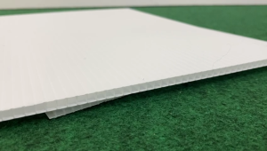 5mm thk PP Corrugated Board A4 Size Per Pc / PP Hollow Sheet / PP Straw / Mounting Board / Advertising Board / Flute / Impra Board / Stationery / Art Living  White A4- 210mm x 297mm 1 Pc