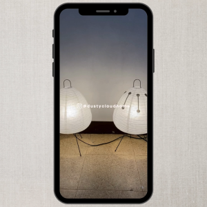 Dusty Cloud Home Isamu Noguchi Akari 1A 1AD Table Paper Lamp