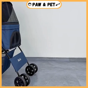 Original Bello Pet Stroller Foldable Stroller 4 Wheels Cat & Dog Trolley Max Load 15kg