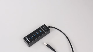 USB Hub High Speed HUB 3.0 4 Ports USB 5Gbps - Taffware- 303 - Black