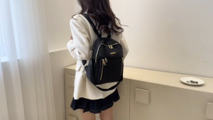 CIRCLE BAG - PROMO!!! Tas Ransel Wanita | Tas Gendong Wanita | Tas Sekolah Wanita | Tas Kuliah Wanita | Bahan Nylon Tebal | Warna Hitam Khaki Maroon | Tas Ransel Wanita Motif Bordir | Tas Ransel Bahan Nylon cocoly