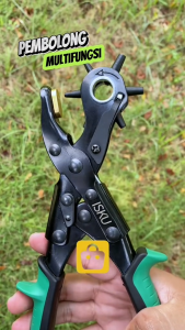 ISKU Tang Pembolong Sabuk Kulit 6 Ukuran Leather Hole Punch Tang Plong Ikat Pinggang Tali Jam Tangan