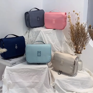 Tas Kosmetik Perjalanan Wanita Serbaguna Lipat Tas Penyimpanan Cuci Tahan Air