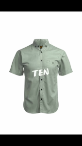 Short Sleeves Shirt Blue Denim Premium | Kemeja Blue Pria | Kemeja Lengan Pendek Biru Denim Premium