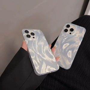 CO13 CASE HOLOGRAM SILVER FEATHER XIAOMI REDMI 9C 10A 12 13C NOTE 8 9 12 13 PRO PLUS