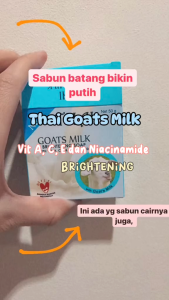Sabun Thai Goats Milk Ori 130g: Pemutih Badan yang Aman