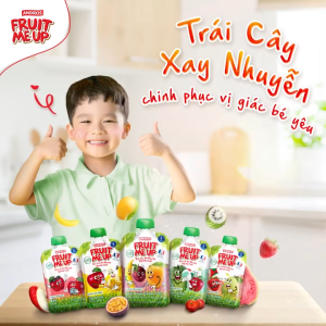 Combo 5 Túi Trái Cây Xay Nhuyễn Hỗn Hợp 5 vị - 100% trái cây thật - ANDROS FRUIT ME UP - 90gx5