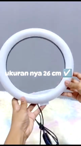 Lampu Make Up 26cm Ukuran Besar - Large Ring Light LED Cincin 3 Mode 26cm