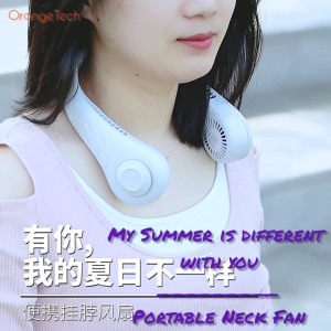 Bladeless Neck Fan Portable Fan Rechargeable Fan Strong Wind Long Battery Life FAN136