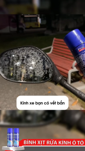 Bình Xịt Tạo Bọt Tẩy Màng Dầu Canxi Vết Ố Trên Kính Ô Tô - Công Nghệ Nano Chống Bám Nước