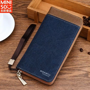 Movi Katie bóp nam Đơn giản thôi Túi Ziplock cổ điển Chất lượng cao ví da nam