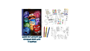 INSIDE OUT COLORING ACTIVITY BOOK – FUN & EDUCATIONAL GIFT BIRTHDAY GIVEAWAY PARTY LOOT BAG FOR KIDS