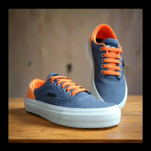 Sepatu Anak Laki-Laki & Perempuan Sneaker Kasual Fashion Santay Skate Grey Orange