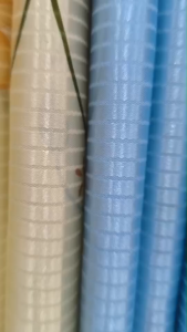 ผ้าม่านหน้าต่าง มีลาย 2 ด้าน แบบม่านตาไก่ (ราคา 1 ผืน)