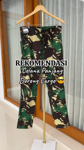 Celana cargo doreng army panjang BIG SIZE / JUMBO Size 39-44