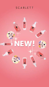 Scarlett Whitening Skincare Happy Series Body Lotion Body Cream Body Serum Body Scrub Shower Scrub || Skincare Scarlett