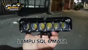 Lampu Tembak SQL 6 Mata Devil Eye Lampu SQL 6 Mata Plus Kipas Lampu Tembak Led Laser Lampu Sorot LED Waterproof
