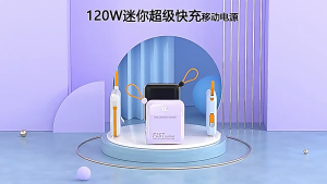 SG【READY STOCK】💘Portable mobile power supply 100W PD3.0 Super fast charging large -capacity charging treasure 30000mAh built 4 -wire charging bank