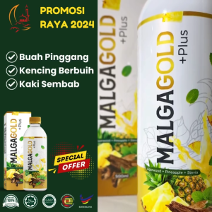 Malga gold plus minuman botani 500ml bantu masalah 3 serangkai